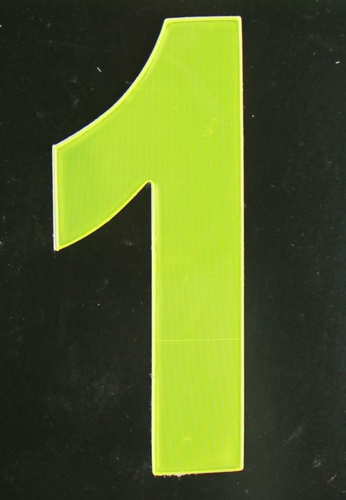 Conacord Reflektierende Klebezahl 1 gelb 80 mm 1 Conacord Reflektierende Klebezahl 1 gelb 80 mm 1 von Conacord