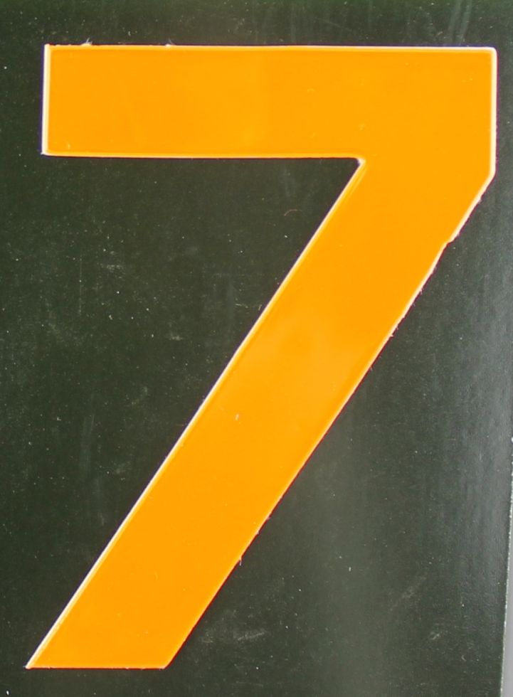 Conacord Reflektierende Klebezahl 7 orange 80 mm 7 Conacord Reflektierende Klebezahl 7 orange 80 mm 7 von Conacord
