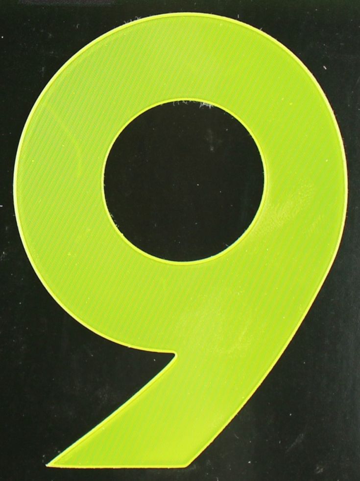 Conacord Reflektierende Klebezahl 9 gelb 80 mm 9 Conacord Reflektierende Klebezahl 9 gelb 80 mm 9 von Conacord