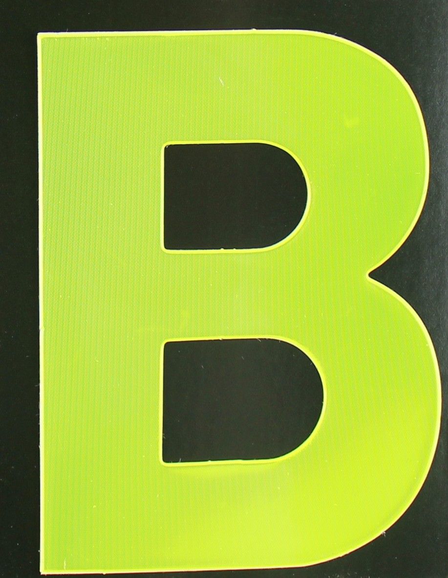 Conacord Reflektierender Klebebuchstabe B gelb B von Conacord