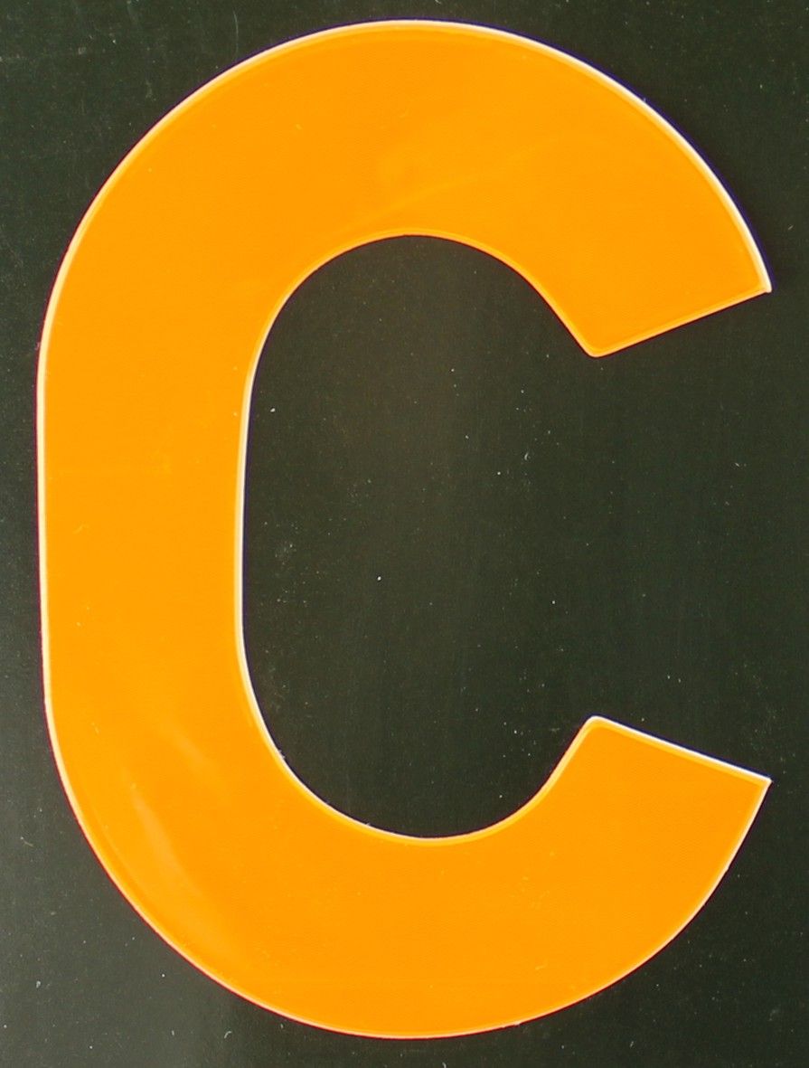 Conacord Reflektierender Klebebuchstabe C orange C von Conacord