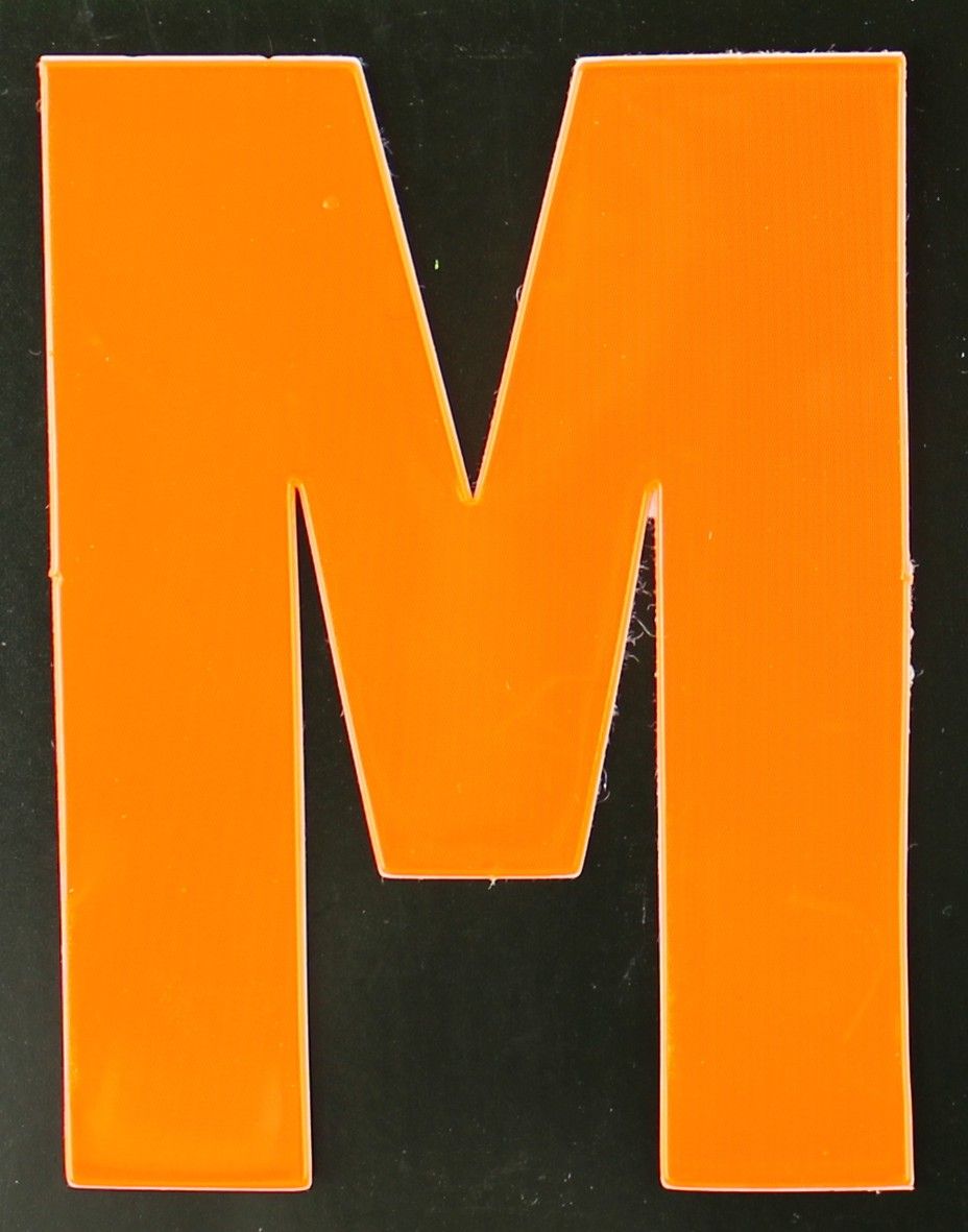 Conacord Reflektierender Klebebuchstabe M orange M von Conacord
