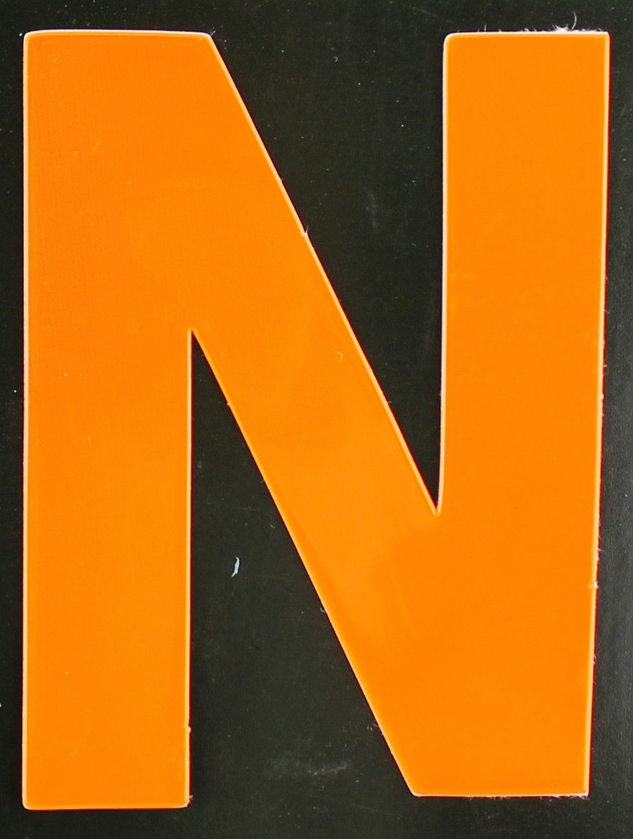 Conacord Reflektierender Klebebuchstabe N orange N von Conacord
