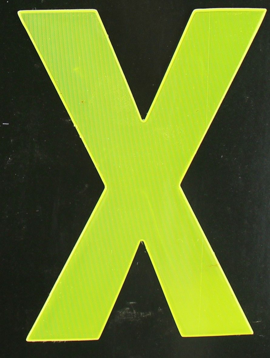 Conacord Reflektierender Klebebuchstabe X gelb X von Conacord