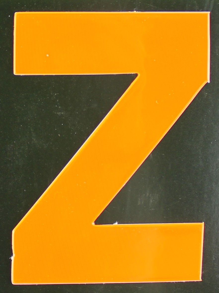 Conacord Reflektierender Klebebuchstabe Z orange Z von Conacord
