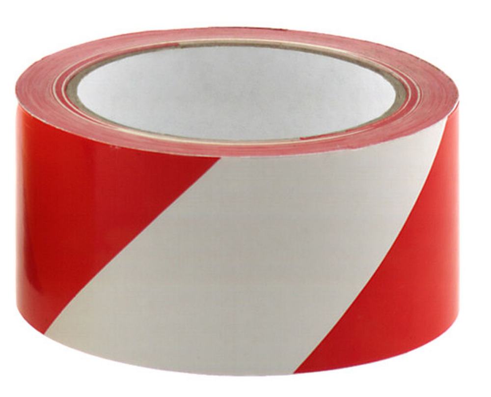 Conacord Warnband 66 m 50 mm breit, selbstklebend rot, weiß von Conacord