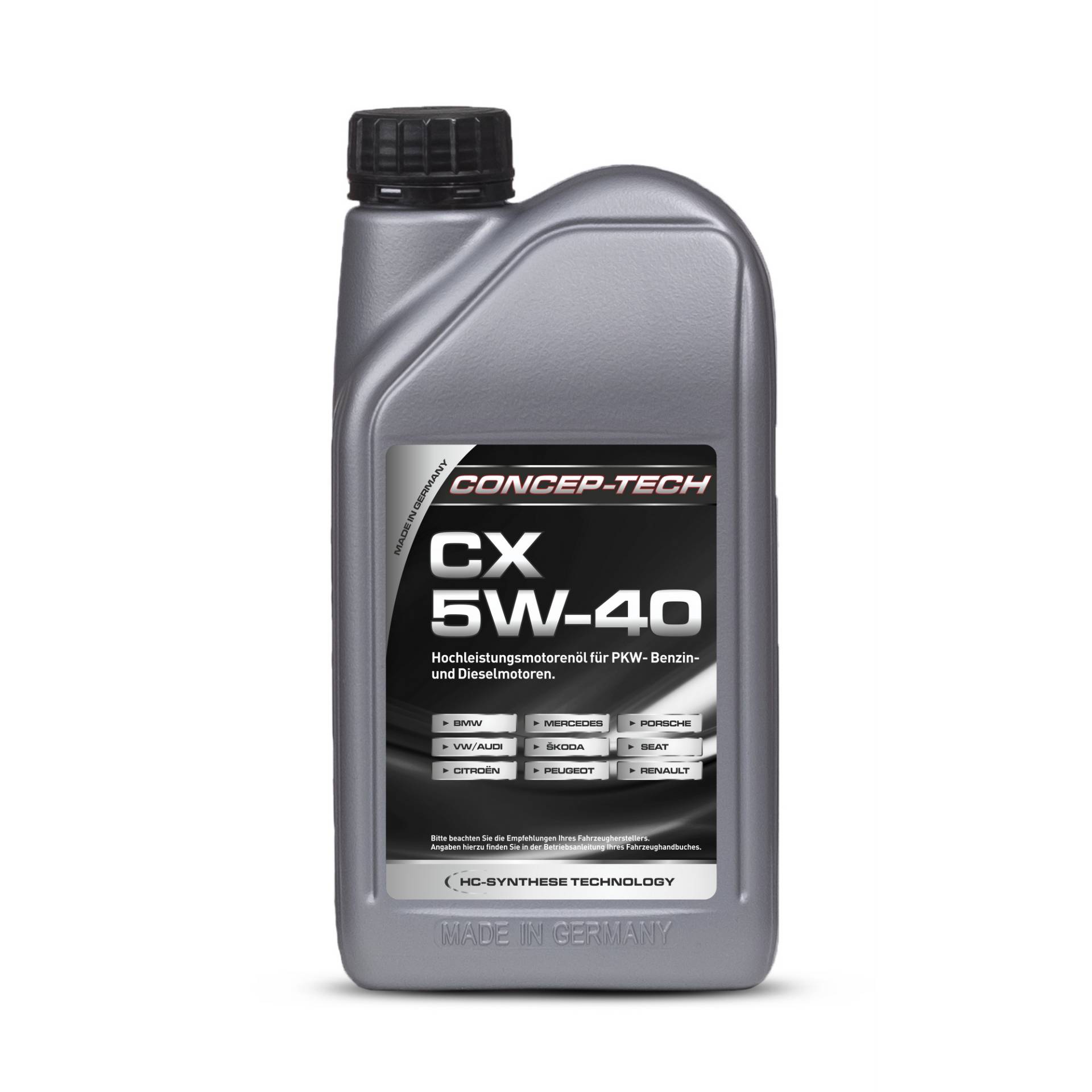 Concep-Tech Hochleistungs-Leichtlaufmotorenöl CX 5W-40, 1 l Concep-Tech Hochleistungs-Leichtlaufmotorenöl CX 5W-40, 1 l von Concep-Tech