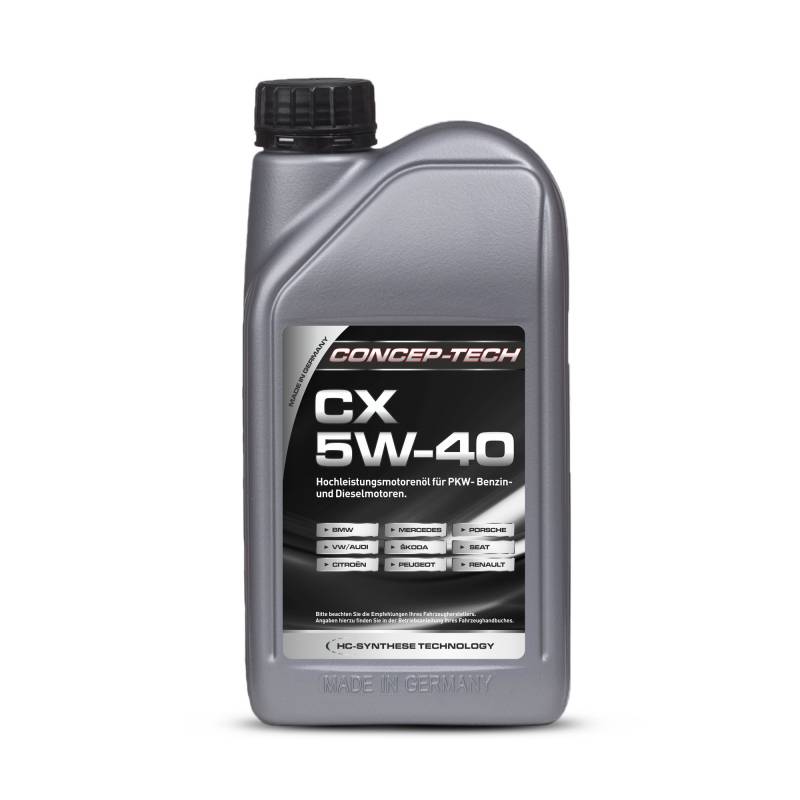 Concep-Tech Hochleistungs-Leichtlaufmotorenöl CX 5W-40, 1 l von Concep-Tech