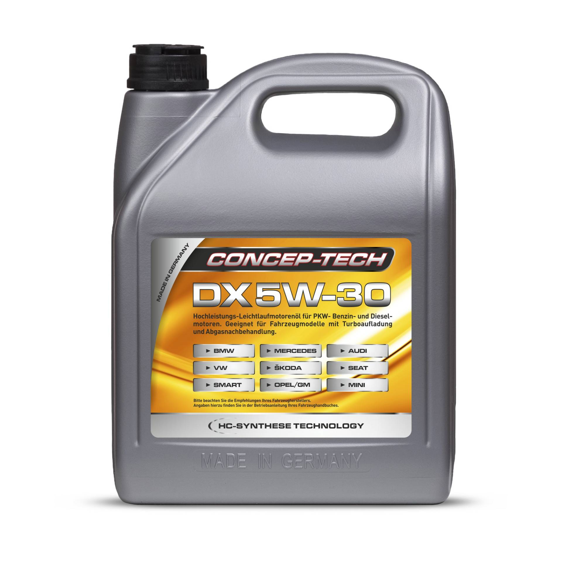 Concep-Tech Hochleistungs-Leichtlaufmotorenöl DX 5W-30, 5 l Concep-Tech Hochleistungs-Leichtlaufmotorenöl DX 5W-30, 5 l von Concep-Tech