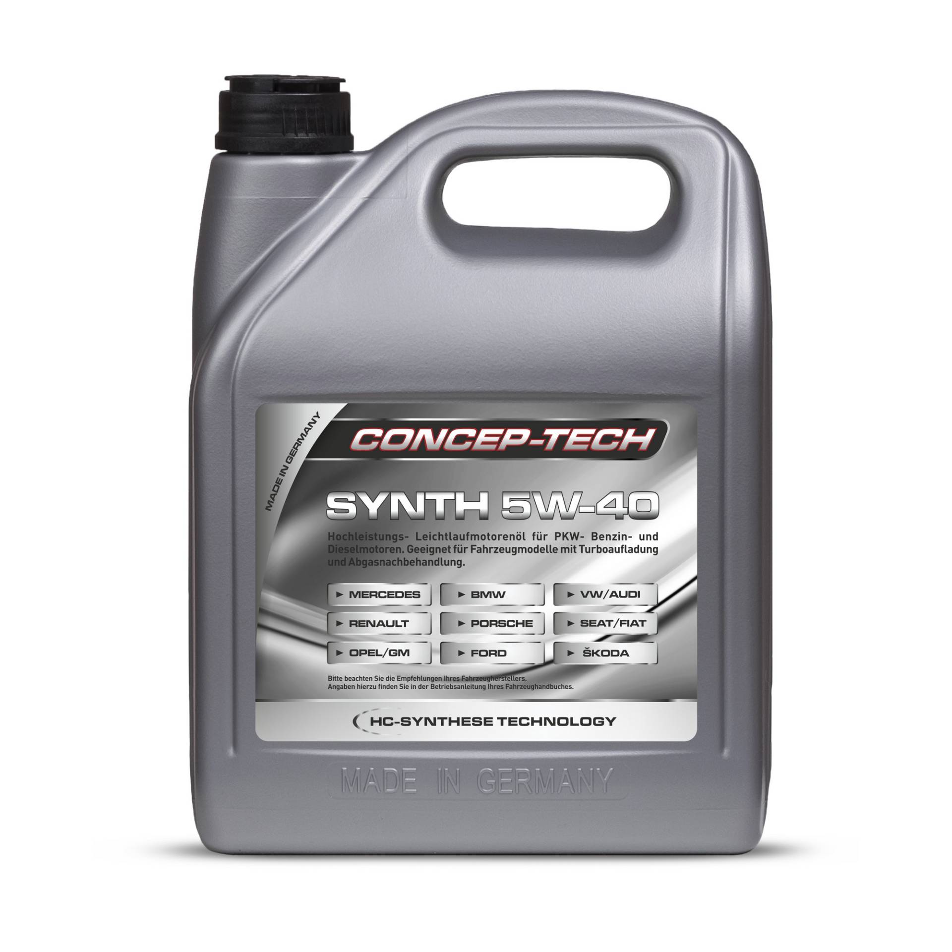 Concep-Tech Hochleistungs-Leichtlaufmotorenöl Synth 5W-40, 5 l Concep-Tech Hochleistungs-Leichtlaufmotorenöl Synth 5W-40, 5 l von Concep-Tech