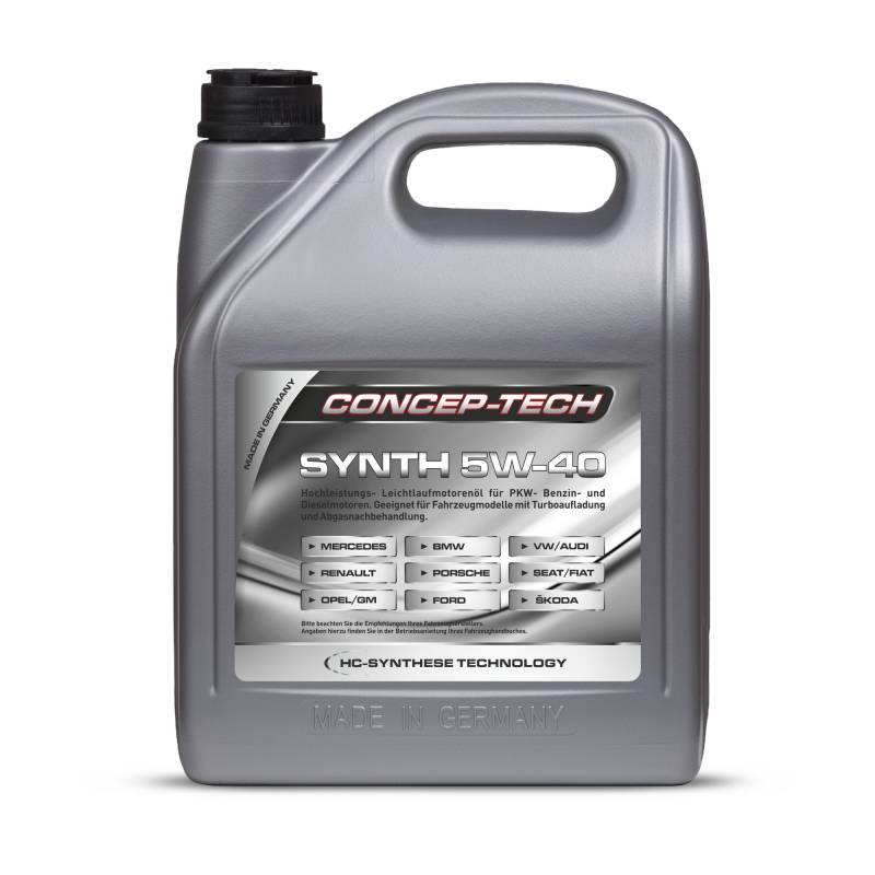 Concep-Tech Hochleistungs-Leichtlaufmotorenöl Synth 5W-40, 5 l von Concep-Tech