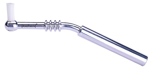 Reinigungsbürste Reinigungspinsel "Exklusiv" für Brühgruppe mit Verbrennschutz für die Finger aus Aluminium von [JOEFREX]