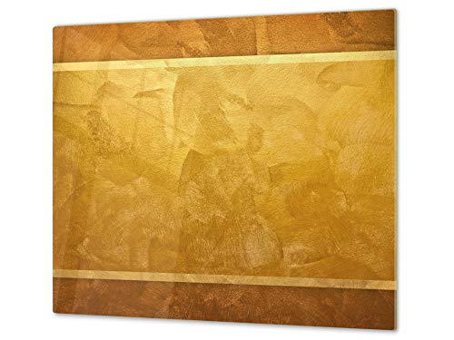 Kochplattenabdeckung Stove Cover und Schneideplatten SINGLE mit 60 x 52 cm und DOUBLE - zwei Bretter mit 30 x 52 cm D10 Textures Series B: Texture 135 von Concept Crystal