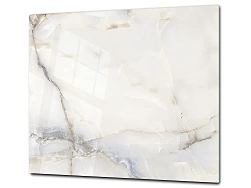 Schneidbrett aus Hartglas und schützende Arbeitsoberfläche – Schneideplatten SINGLE mit 60 x 52 cm und DOUBLE - zwei Bretter mit 30 x 52 cm; D22 Murmeln 2 Serie von Concept Crystal