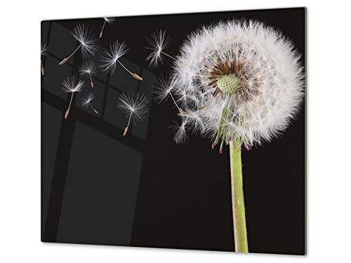 Schneidbrett aus Hartglas und schützende Arbeitsoberfläche – Schneideplatten SINGLE mit 60 x 52 cm und DOUBLE - zwei Bretter mit 30 x 52 cm D06 Flowers Series: Dandelion 2 Schneidbrett aus Hartglas und schützende Arbeitsoberfläche – Schneideplatten SINGLE mit 60 x 52 cm und DOUBLE - zwei Bretter mit 30 x 52 cm D06 Flowers Series: Dandelion 2 von Concept Crystal