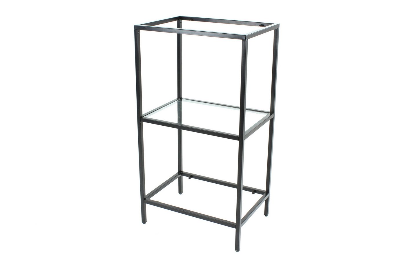 Concept GmbH Ablageregal in Schwarz, Metall - 50x93x36cm (BxHxT) von Concept GmbH