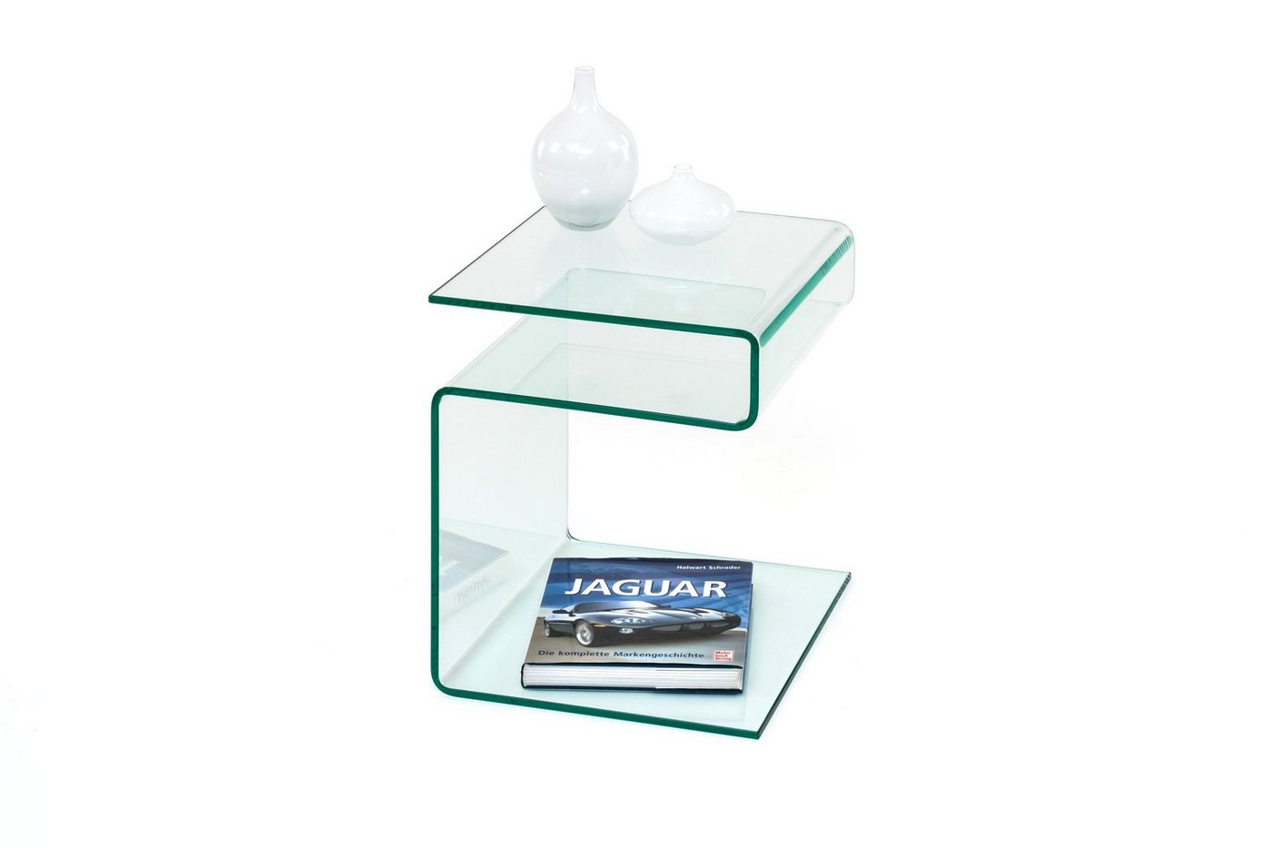 Concept GmbH Beistelltisch in Klarglas, Glas - 42x48x38cm (BxHxT) von Concept GmbH