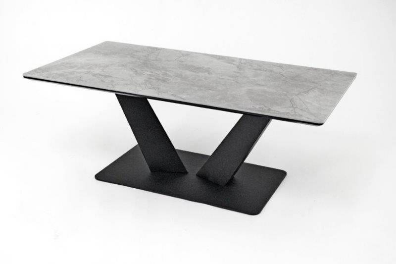 Concept GmbH Couchtisch in dunkelgrau, Gestell Metall - 110x42x60cm (BxHxT) von Concept GmbH