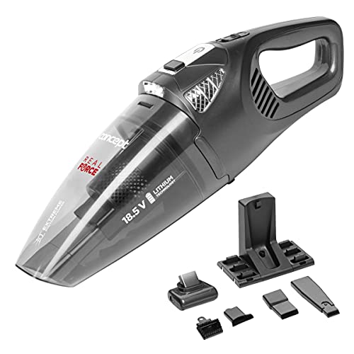 CONCEPT Hausgeräte VP4380, Handstaubsauger VP4380 REAL Force 18,5 V, Schwarz, 0.45 liters von Concept