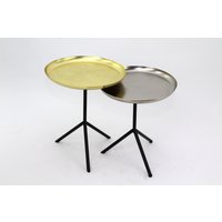 Concept Monia Beistelltisch 2er Set silber/gold von Concept