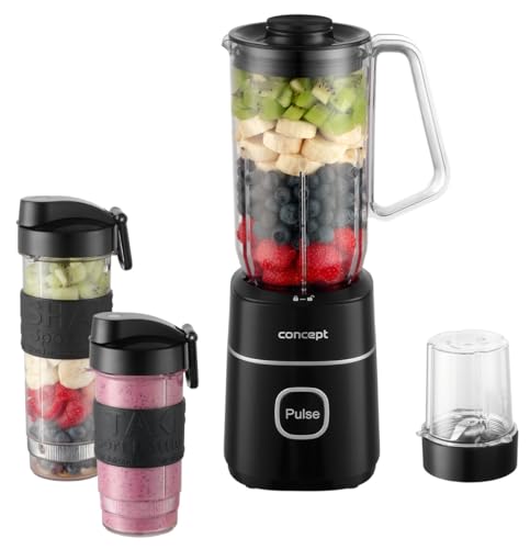 Concept SM3490 Smoothie-Mixer 700 W 1 x 1000 ml 1 x 570 ml 1 x 400 ml 1 x Mühle von Concept