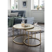 Concept Santos Couchtisch 2er-Set Glas - Metallgestell von Concept