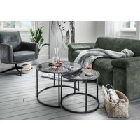 Concept Santos Couchtisch 2er-Set Glas - Metallgestell von Concept