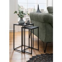 Concept Tara Beistelltisch 2er Set schwarz Metall von Concept