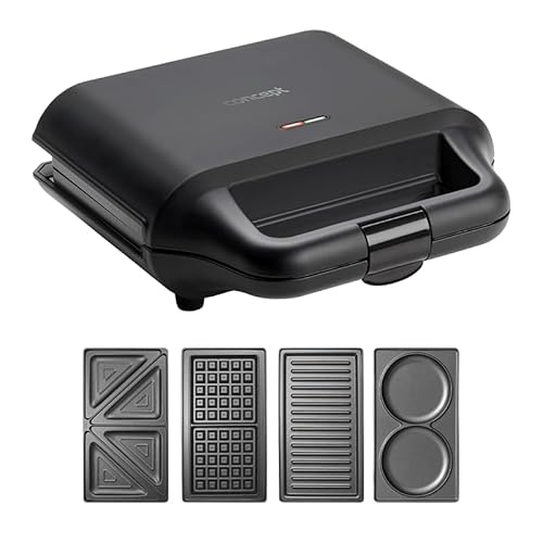 SV3055 Sandwich maker with exchange plates 4in1 700 W von Concept