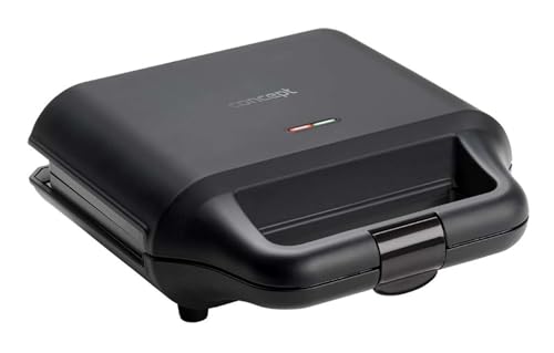 Concept SV3055 Sandwich Maker 4in1 700 W Schwarz Modern Antihaftbeschichtung von Concept