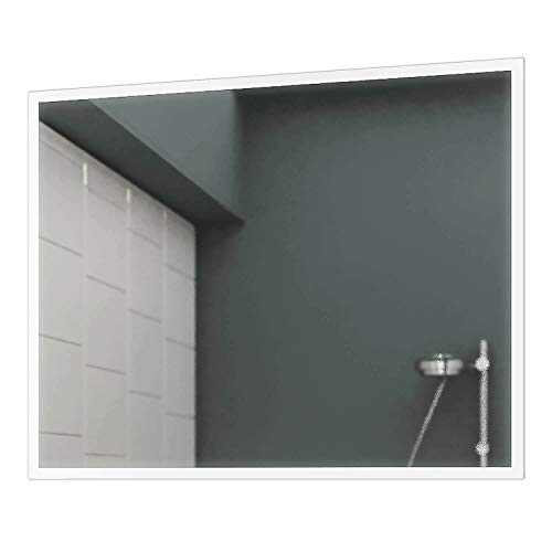 Concept2u LED Badspiegel Badezimmerspiegel Wandspiegel Bad Spiegel - 4000K neutralweiß 100 cm Breit x 80 cm Hoch Forte Licht umlaufend von Concept2u