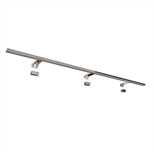 Concept2u LED Spiegelleuchte Klemmleuchte Schrankleuchte East 122cm - 18 Watt 1532LM 4000K Neutralweiß - IP44 - verschiedene Montagemöglichkeiten für Spiegel und Möbel von Concept2u