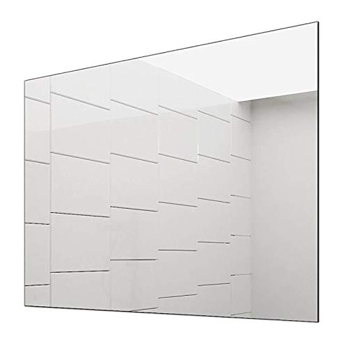 Concept2u Spiegel -Badspiegel -Wandspiegel 5 mm - Kanten fein poliert - inkl. verdeckter Halterungen quer oder hochkant Montage möglich 120 cm Breit x 80 cm Hoch von Concept2u