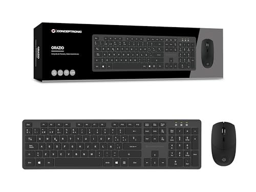 CONCEPTRONIC ORAZIO01ES Wireless Keyboard & Mouse Kit, Spanish Layout CONCEPTRONIC ORAZIO01ES Wireless Keyboard & Mouse Kit, Spanish Layout von Conceptronic