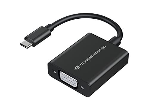 CONCEPTRONIC ABBY05B USB-C zu VGA Adapter 1920x1080/60Hz 0,15 m von Conceptronic