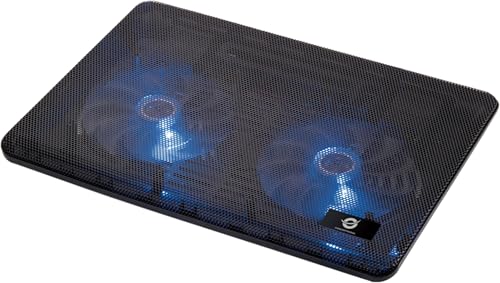 Conceptronic CNBCOOLPAD2F Notebook-Kühlpad 2-Fan Cooling Pad 43,2 cm (17 Zoll) Schwarz von Conceptronic