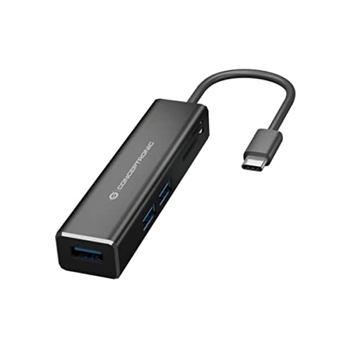 Conceptronic DONN08B Schnittstellen-Hub USB 3.2 Gen 1 (3.1 Gen 1) Type-C 5000 Mbit/s Schwarz von Conceptronic