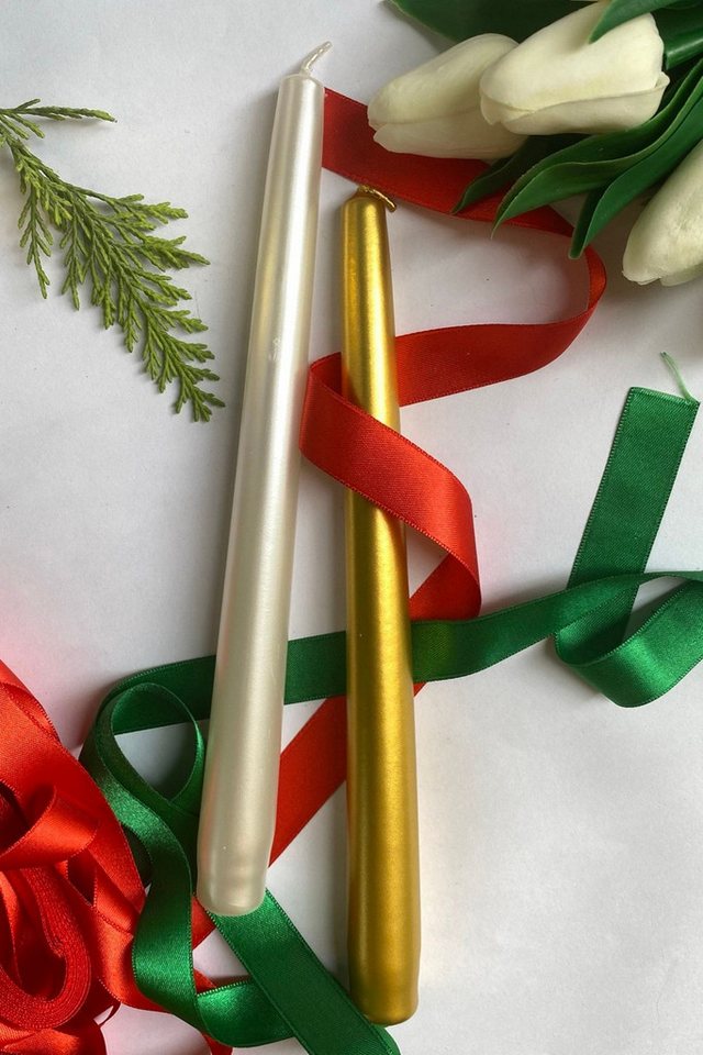 Conceptum Hypnose Tafelkerze Christmas (Set, 2-tlg., 2 Kerze), 2er Premium Tafelkerzen Set, 25cm, Elegante Deko in vielen Farben von Conceptum Hypnose