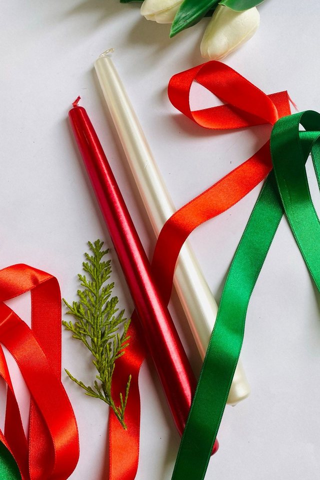 Conceptum Hypnose Tafelkerze Christmas (Set, 2-tlg., 2 Kerze), 2er Premium Tafelkerzen Set, 25cm, Elegante Deko in vielen Farben von Conceptum Hypnose