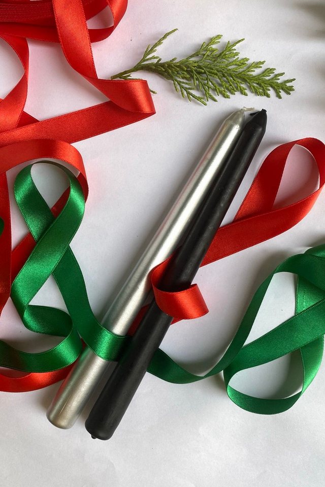 Conceptum Hypnose Tafelkerze Christmas (Set, 2-tlg., 2 Kerze), 2er Premium Tafelkerzen Set, 25cm, Elegante Deko in vielen Farben von Conceptum Hypnose