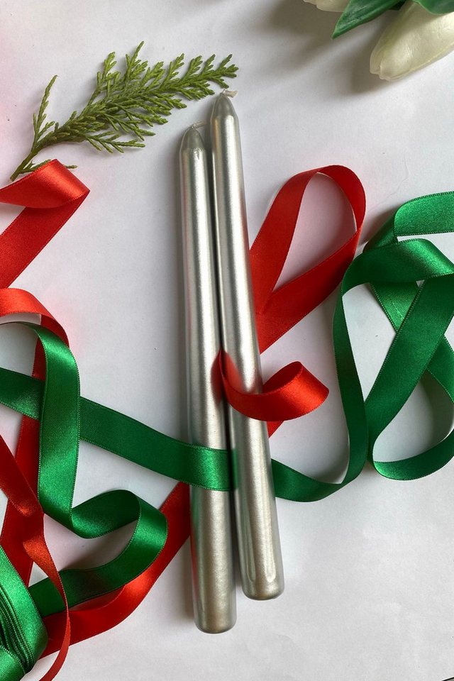 Conceptum Hypnose Tafelkerze Christmas (Set, 2-tlg., 2 Kerze), 2er Premium Tafelkerzen Set, 25cm, Elegante Deko in vielen Farben von Conceptum Hypnose