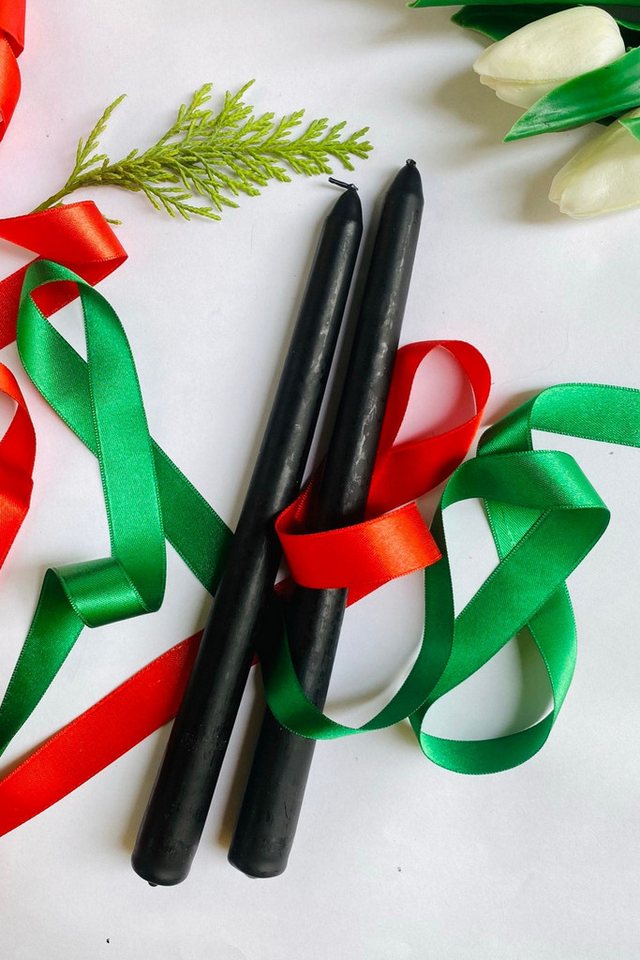 Conceptum Hypnose Tafelkerze Christmas (Set, 2-tlg., 2 Kerze), 2er Premium Tafelkerzen Set, 25cm, Elegante Deko in vielen Farben von Conceptum Hypnose