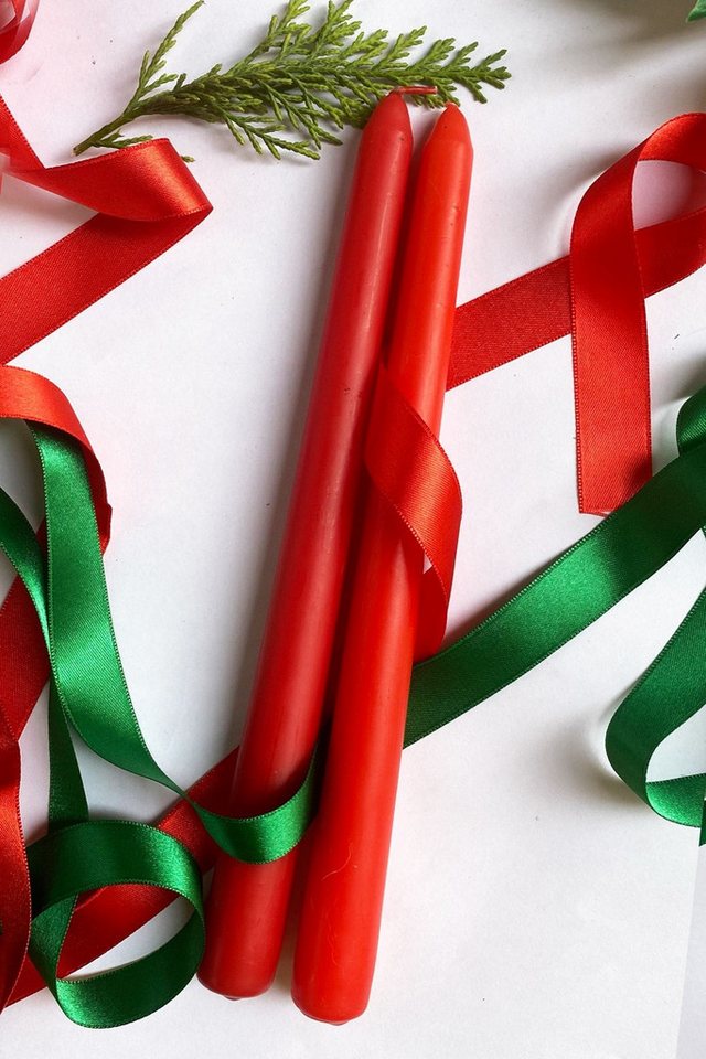 Conceptum Hypnose Tafelkerze Christmas (Set, 2-tlg., 2 Kerze), 2er Premium Tafelkerzen Set, 25cm, Elegante Deko in vielen Farben von Conceptum Hypnose