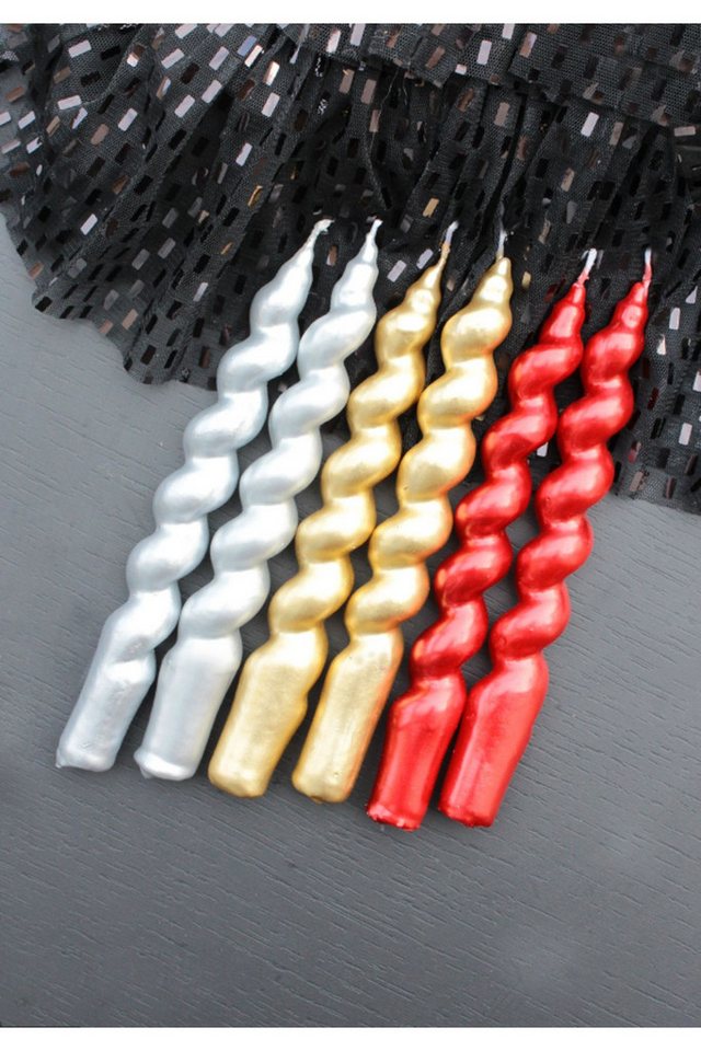 Conceptum Hypnose Tafelkerze Set (Set, 6-tlg., 2er- oder 6er-Set), Weihnachts, Luxuriöses Kerzenset von Conceptum Hypnose