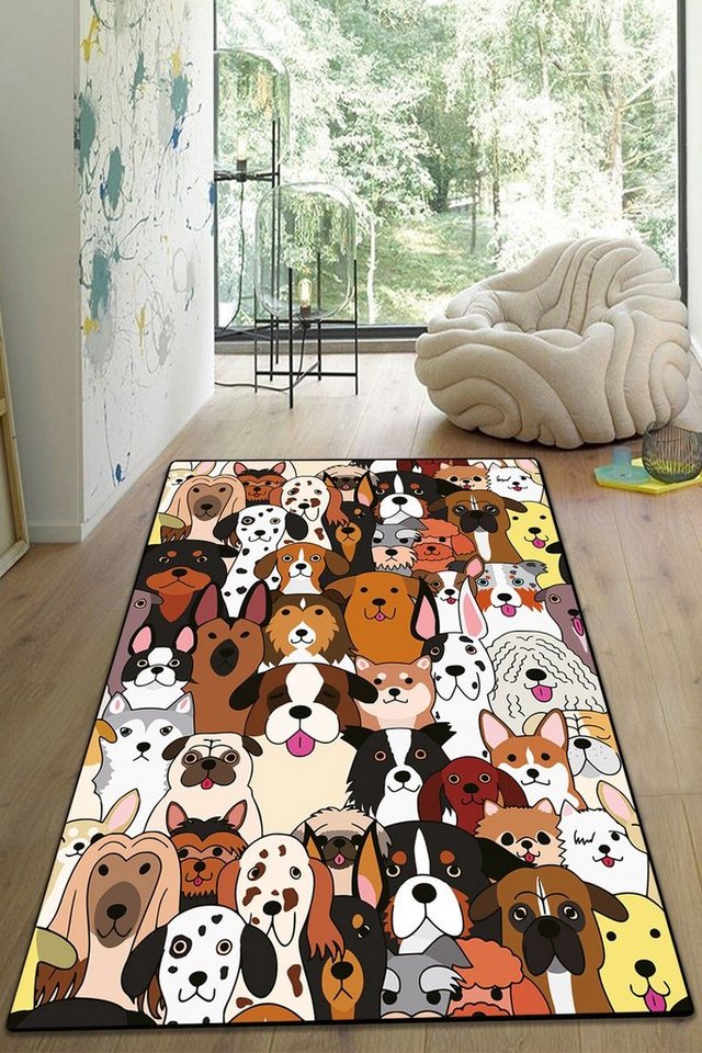Conceptum Hypnose Teppich 100% POLYESTER, 80 x 100 cm L2179 von Conceptum Hypnose