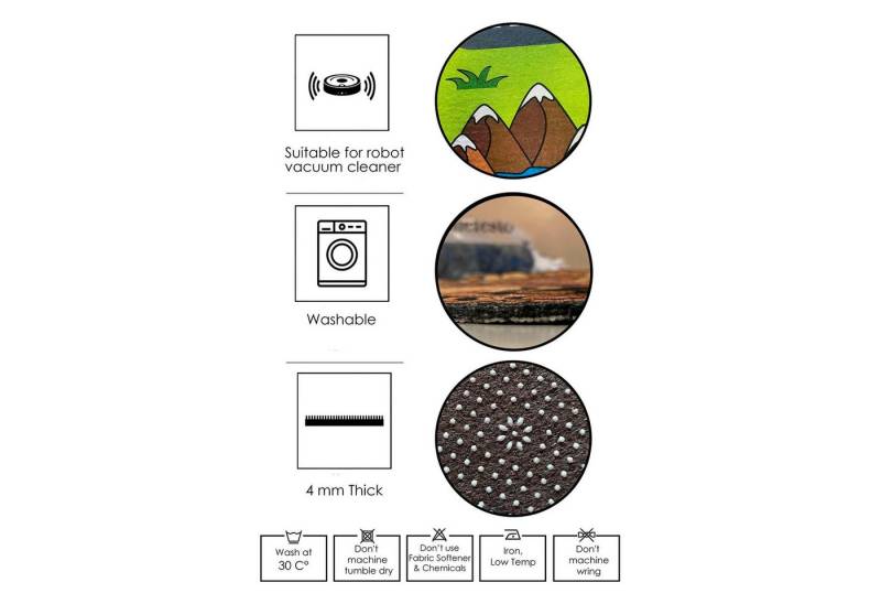 Conceptum Hypnose Teppich 100% POLYESTER, 40 x 60 cm T1419 von Conceptum Hypnose