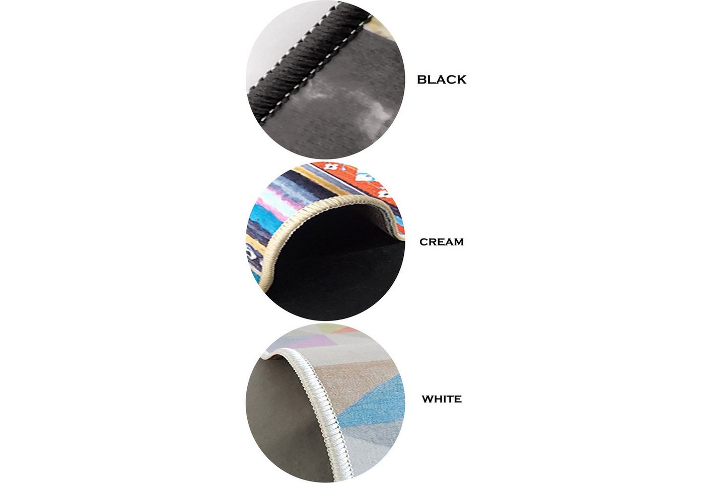 Conceptum Hypnose Teppich 70% COTTON / 30% POLYESTER, 120 X 120 cm T2227 von Conceptum Hypnose