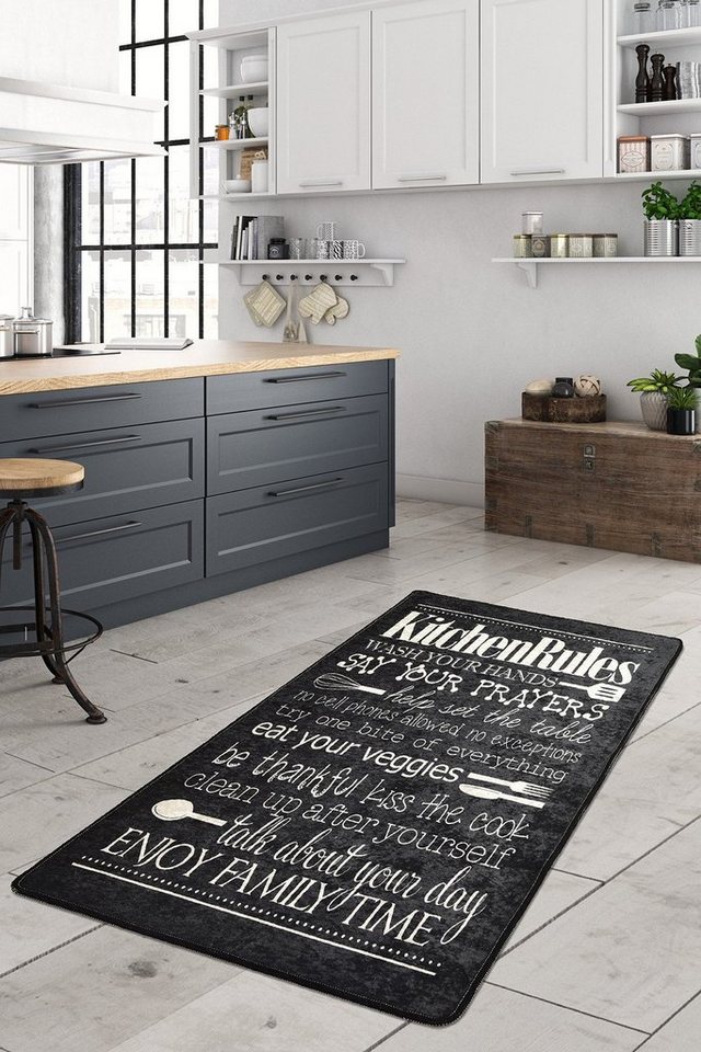 Teppich Kitchen CHL, Bunt, 80 x 150 cm, 50% Samtgewebe / 50% Polyester, Conceptum Hypnose von Conceptum Hypnose