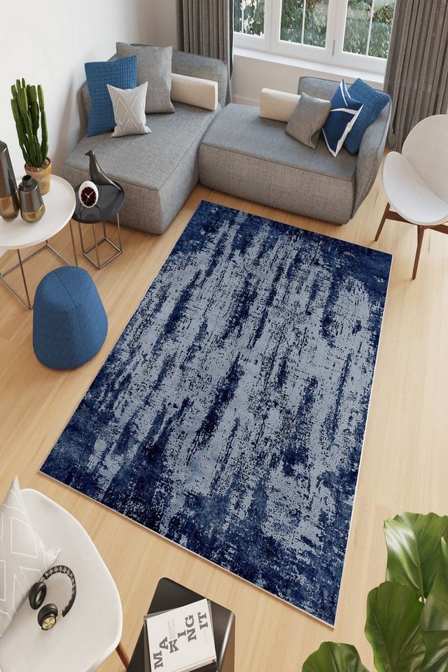 Teppich W880 HFT, Blau, 160 x 230 cm, 100% POLYESTER, Conceptum Hypnose von Conceptum Hypnose