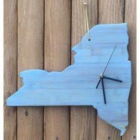 New York Zustand Uhr - Conclocktions Holz von Conclocktion